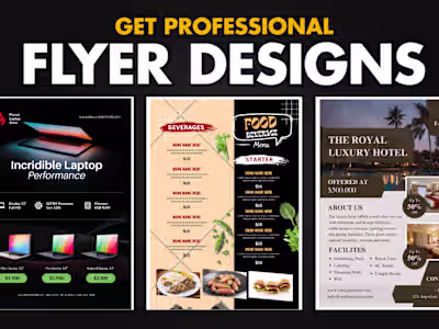 I will design the best flyers, brochures, sell sheets, and fb ad