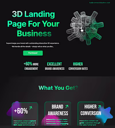 Interactive Landing Page 