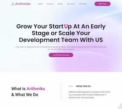 Landing Page Design