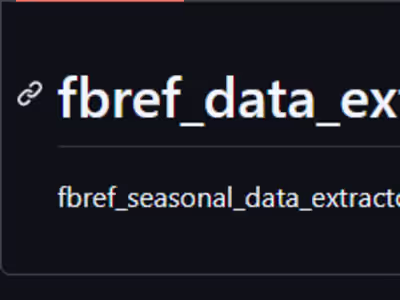 fbref footable seasonal data scraping