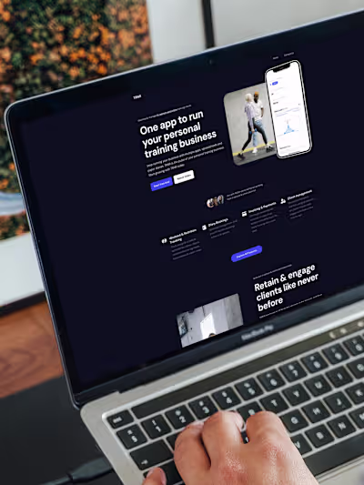TRNR SAAS Landing Page (Framer Site)