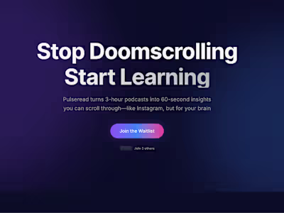 I am building this side project to simplify my long podcast ...