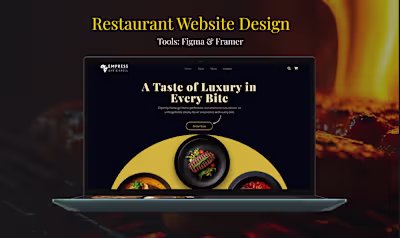 Empress Restaurant website Design