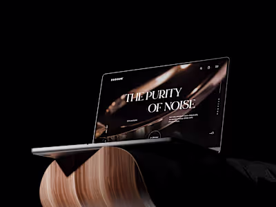 Hudson — Luxury Furniture E-commerce Website Concept