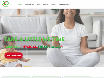 just30fit.com Website for a Fitness Business