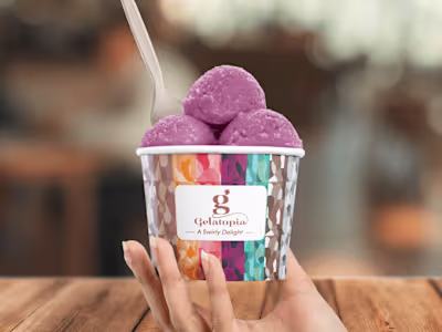 Gelatopia - Artisanal Gelato Branding