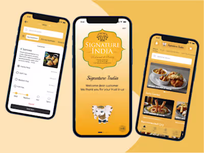 Signature India | Food App