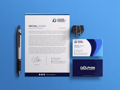 I created the complete brand identity for Dolphin Shipping &...