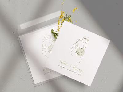 Baby + Bump logo design