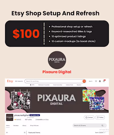 100$ Shop Setup Pakage