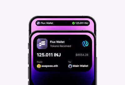 Crypto Wallet Dynamic Island
