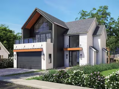 Residential building exterior renders