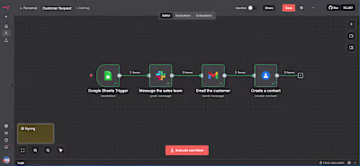 I built my first workflows on n8n to handle new requests. Th...