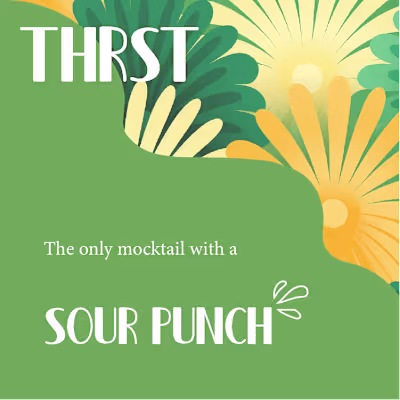 🍋🍹 THRST Mocktail Social Media Posts