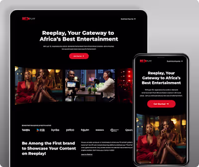 Entertainment Streaming Website ✦ Reeplay