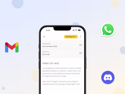 Email marketing in Nas.io Mobile App