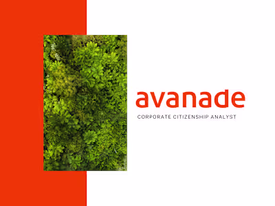 Internship: Corporate Citizenship Analyst