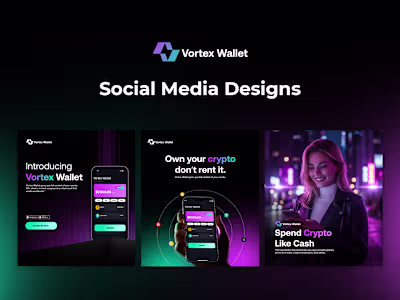 Social Media Design Project for Vortex Wallet