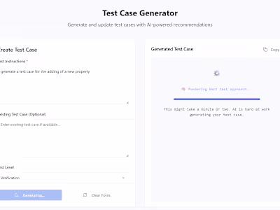 AI-powered test case generator