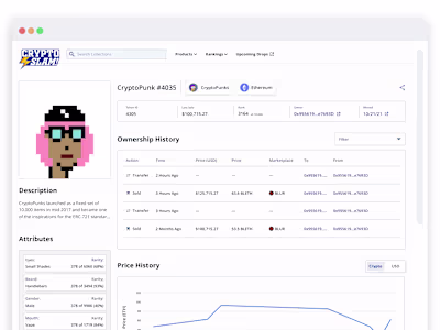 NFT Profile Page Redesign