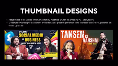 Eye-Catching YouTube Thumbnails Design