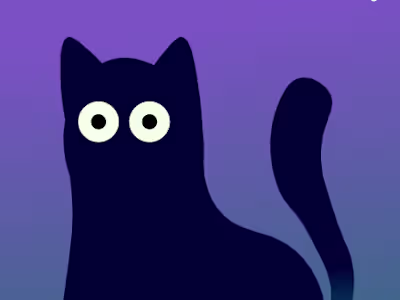 Interactive Black Cat