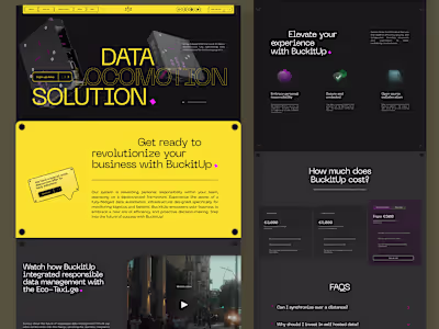 Web3, B2B, Logistics, Tech, Data Locomotion - Web Design