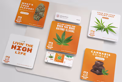 Social Media Content Design for Cannabis Business - Holland Daze