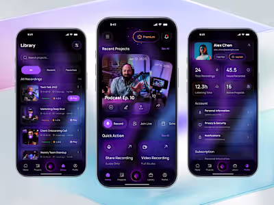 Design a Cutting-Edge Mobile App for Studio-Quality Podcasts