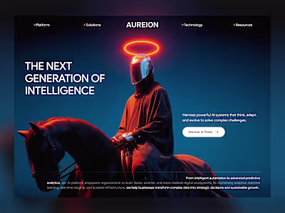 Hero for an AI Platform