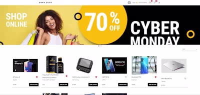 E-commerce Website Frontend Development with React
