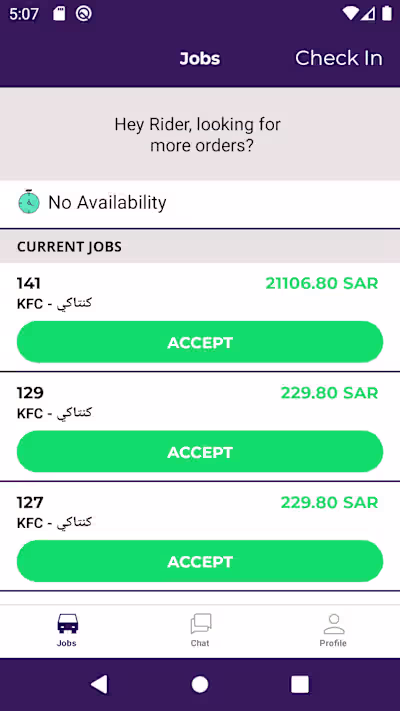 App for Delivery Drivers