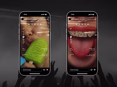 Social Media Posts for KYOTO Nightclub