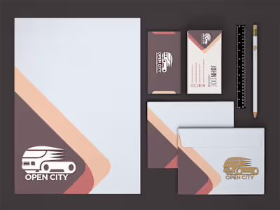 Open City: Brand Identity Stationery