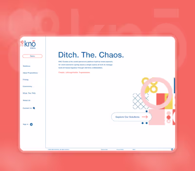 KNO Events – Figma Design & Webflow Development