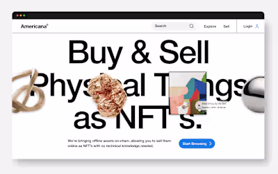 Americana Physical NFT Launch