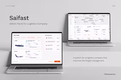 Saifast - Logistics web app 