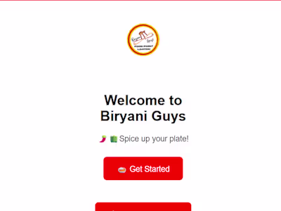 Biryani Guys Order & Tracker System