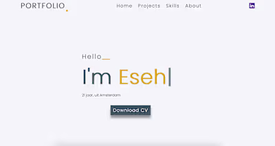 My Portfolio Landing page 