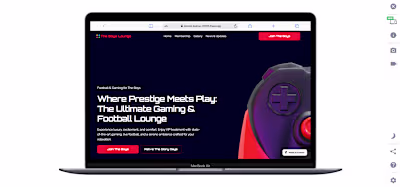 The Boys Lounge – Modern Landing Page for a football lounge