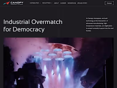 Canopy A&D: High-Tech Design System for a Corporate Audience