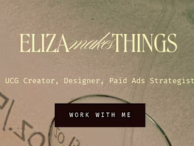 Eliza Makes Things Portfolio