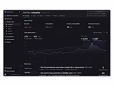 Static analysis platform redesign and rebrand