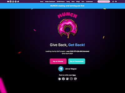 MUNCH Project - Leading charity DeFi project
