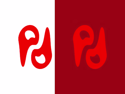 Lettermark/Monogram Logo design of the letter "p" 