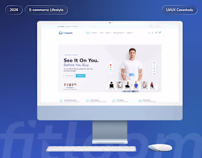 Fitloom — Virtual Fitting Room UI/UX Casestudy