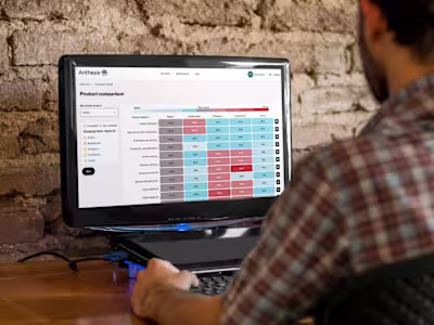 Anthesis Product Comparison Tool Design
