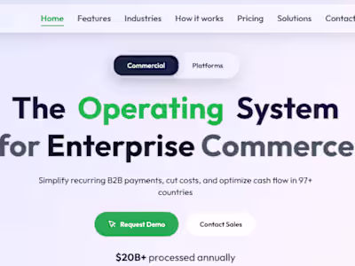 Red Giraffe: Premium Enterprise B2B Payments Web Experience