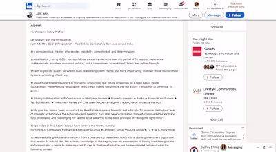 LinkedIn Profile - CEO, PropertyOK