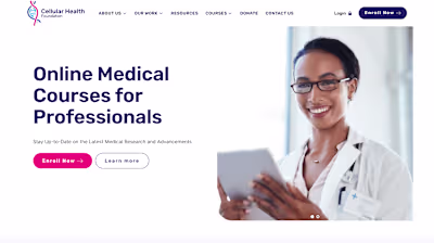 Website - CHF Medical Courses (Ongoing Project)